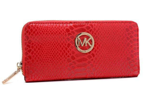 michael kors jet set python-preget continental lommebok rød Poser Billige cz68e